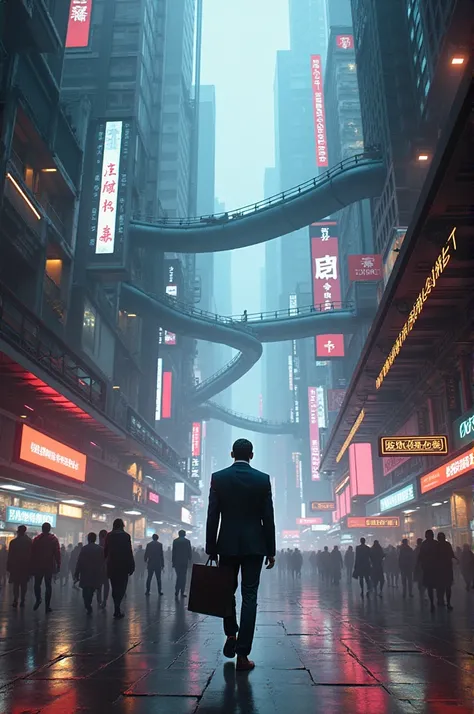 salesman on the road cyberpunk