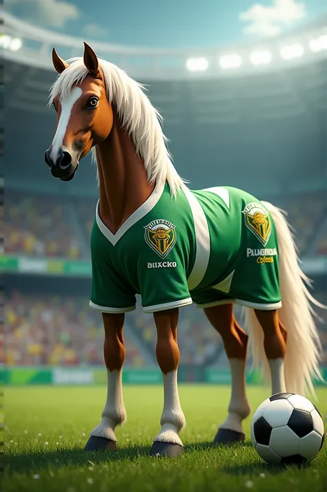 Horse with the Palmeiras jersey 