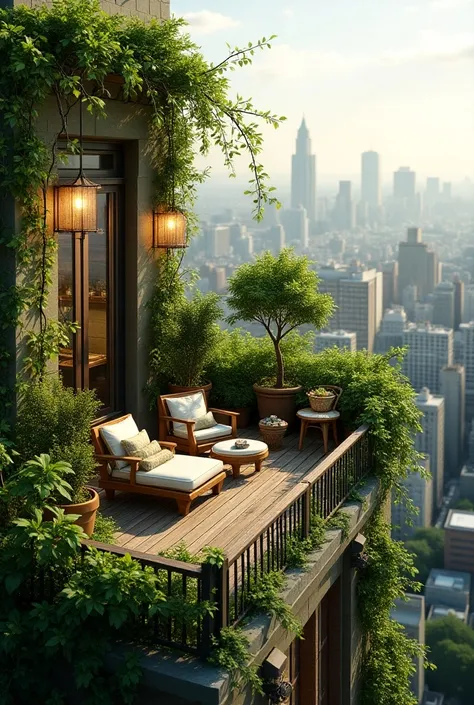 Sky garden on a small condo