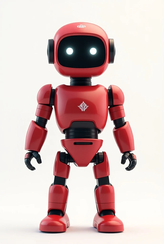  , a simpler robot as a mascot for UTP . It maintains the colors red and white ,  with a clean and modern design that symbolizes technology and innovation., , while preserving subtle Peruvian cultural references .