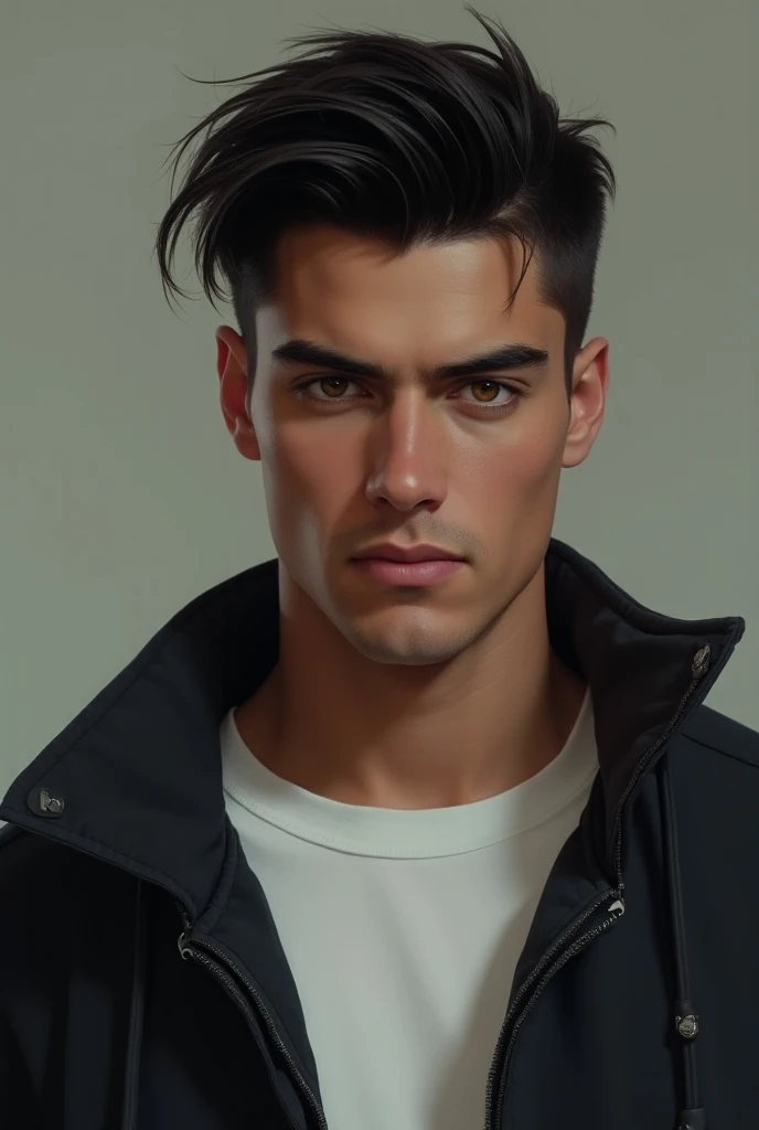  Caio
- Physical appearance : A tall man, with short, straight hair, in a dark shade .  Your eyes are brown and convey intensity and focus.  Dresses in a modern way ,  with a t-shirt and jacket ,  reflecting your youthful and dynamic spirit .