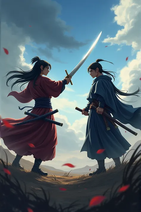 I want an image of Yasuo vs Yone from League of Legends in their animation