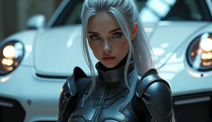 (Detail extremo CG Unity 8K fondo de pantalla,  masterpiece ), ( exquisite lighting and shade , highly dramatic image ,  cinematic lens effect ),  High resolution, girl, Glowing silvery-gray hair, blue eyes,  Hair between eyes ,  masterpiece , necessary,  ...