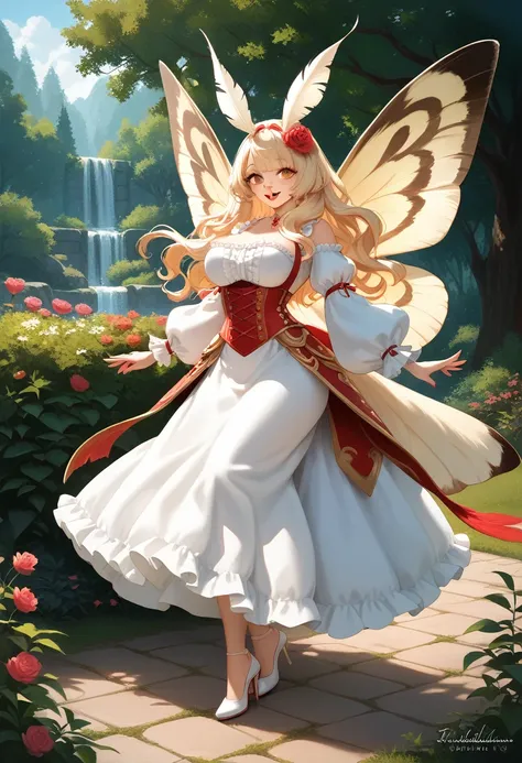 full body a (((masterpiece oil painting))), embodying a whimsically drawn (((anthro fantasy anime style))) with intricate detail...