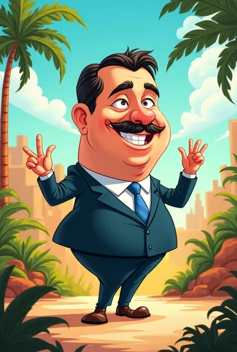 An image as a cartoon 
About the governor of Santiago del Estero Juan Bautista Castro
