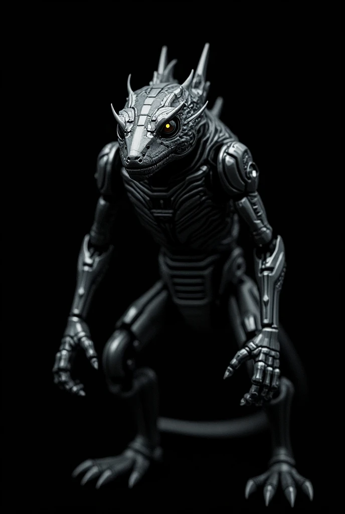 Robotic taruga with black background