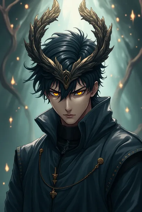 A Scorpio male person  , And a crown in anime