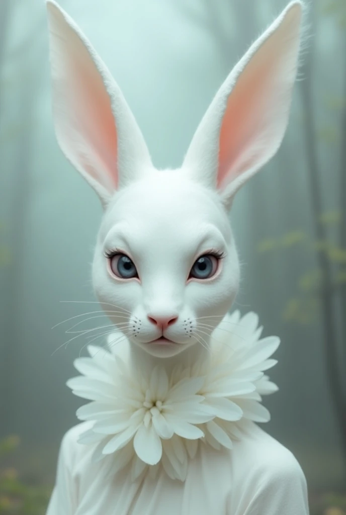 White rabbit mask,  