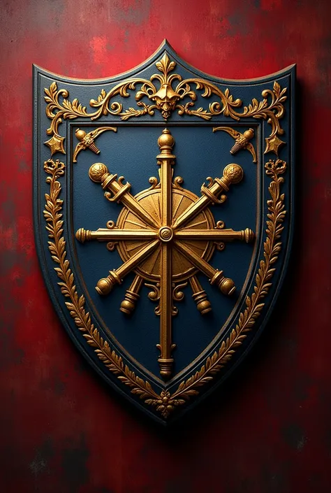 Improve the heraldic shield that says the surname ALMANZA