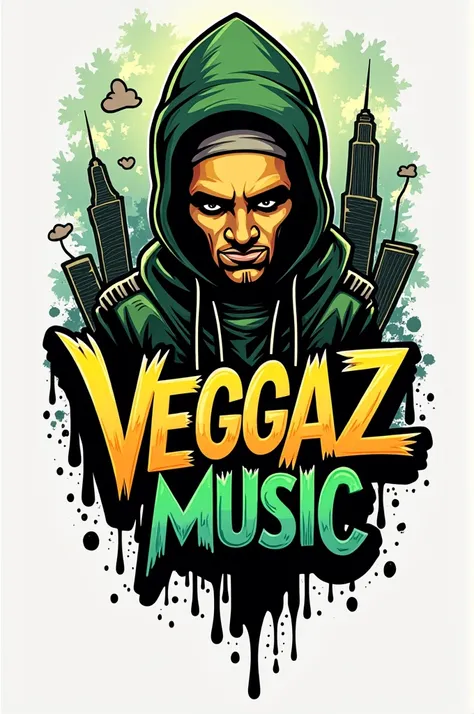 Create a logo for Veggaz Music  are hip hop artist 