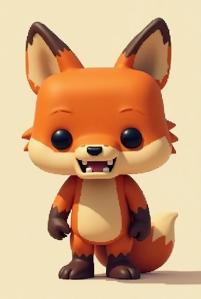 I want you to create a Minecraft pixel in a funko pop version from 8x8 to Foxy that looks like the character