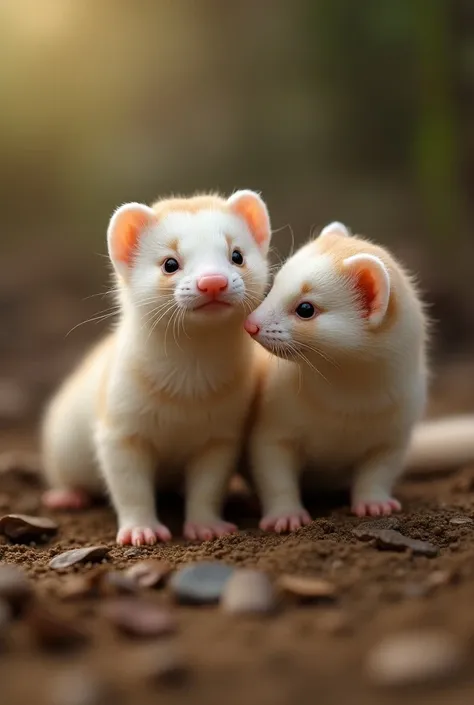 Photo ultra réaliste en 8K
Dune famille de furet trop mignon avec de la fourrure toute douce 