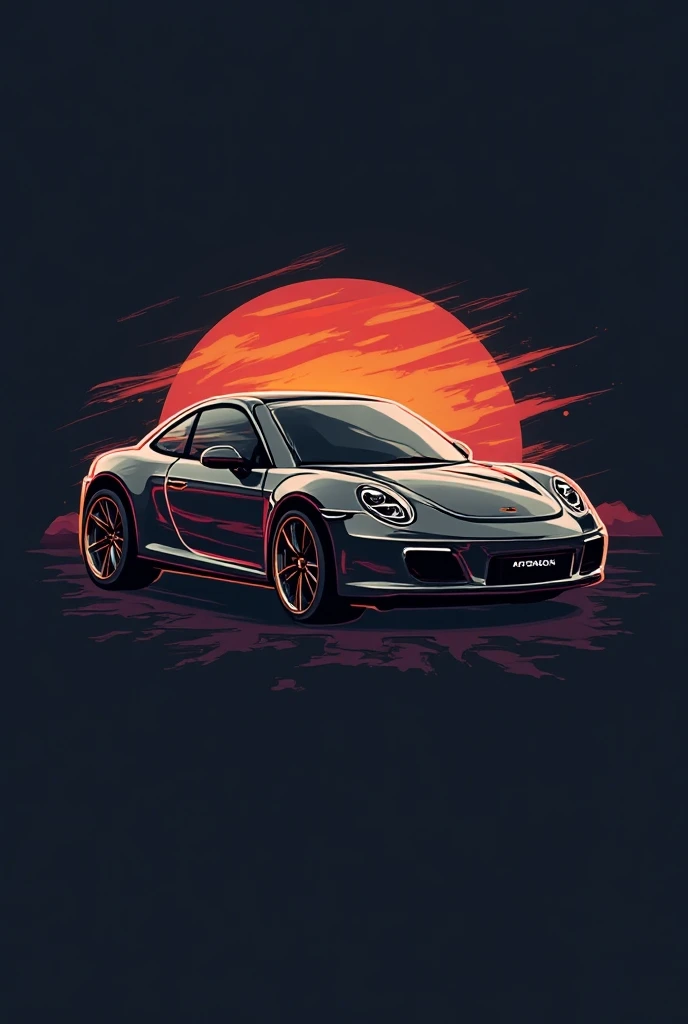 Automobile car tshirt logo