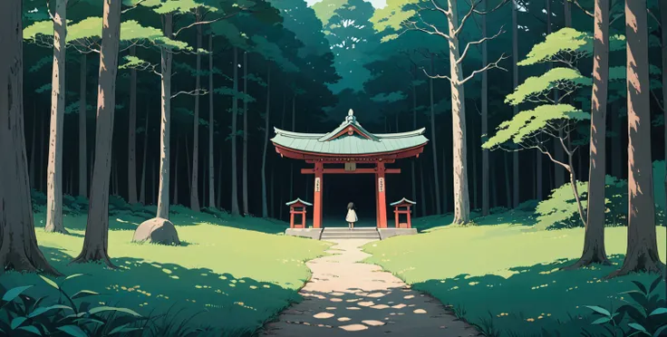 (minimalism:1.4), lofi anime style, studio ghibli art, miyazaki ,pastel , cute ,minimalist , spirited away from hayao miyazak ,n...