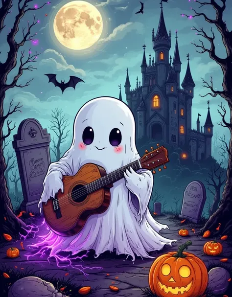 halloween ghost illustration - 万圣节幽灵插画