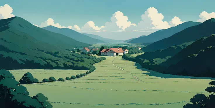 (minimalism:1.4), lofi anime style, studio ghibli art, miyazaki ,pastel , cute ,minimalist , spirited away  ,no one is there , n...