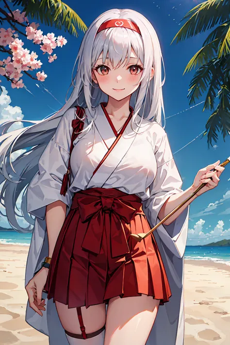 (nsfw)best quality, masterpiece, highres, solo, {shoukaku_kantaicollection:1.15}, long_hair, hairband, white_hair, brown_eyes, s...