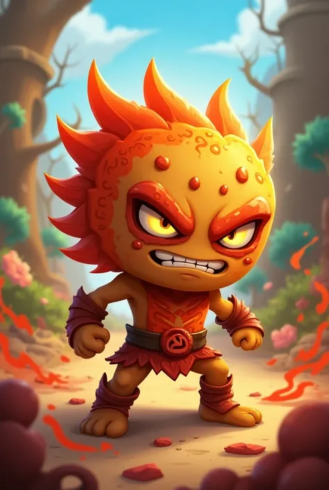 Draw the character Capsaicin Cookie from the game: Cookie Run Kingdom