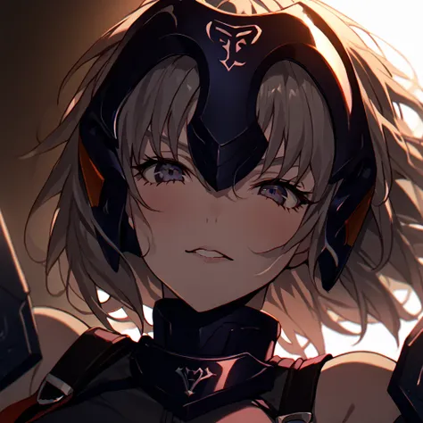 High image quality、best quality、extremely detailed CG unity 8k wallpaper、Masterpiece、ultra detailed、super fine illustration、detailed beautiful face、detailed (beautiful eyes)、Big Breasts、big ass、glamorous body、 Jeanne Alter (fate) ((My friend)) smile　Hotel ...