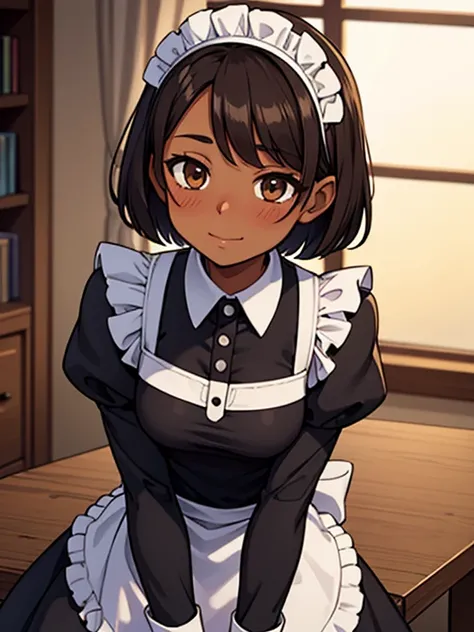 Dark skin maid