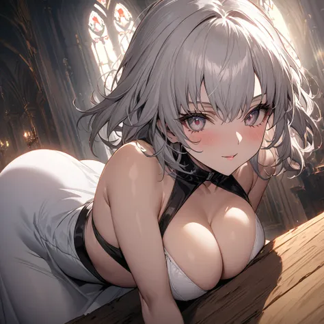 nsfw High image quality、best quality、extremely detailed CG unity 8k wallpaper、Masterpiece、ultra detailed、super fine illustration、detailed beautiful face、detailed beautiful eyes、Big Breasts、big ass、glamorous body、 Jeanne Alter (fate) ((My nurse))(Metal coll...