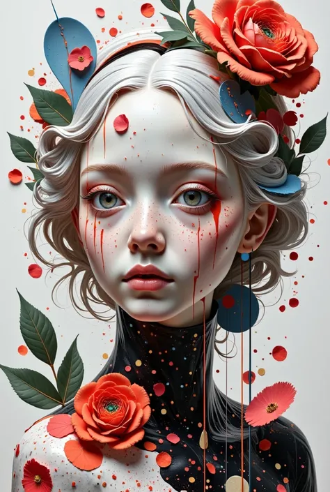 combines modern surrealism with collage techniques ， to create a visually compelling and thought-provoking aesthetic  .   using ...