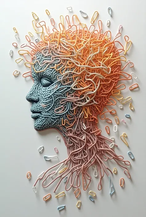   Using paper clips as materials to create semi-relief works，Handcraftable，According to the deformability of the paperclip，Semi-relief installation， creates a handmade work that can be made ，Installation Art，Creativity，Design，Complex and diverse，According ...