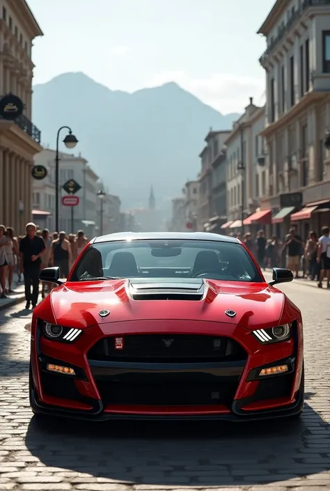 2023 Ford Mustang Shelby GT500 parked on famous place