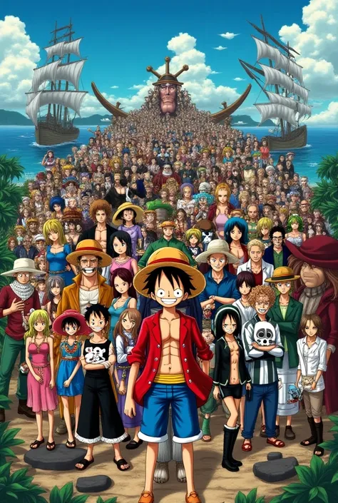 One piece all anime characters in one frame


