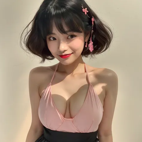 
  girl, In a sexy outfit, ,bright, , ,  Mechanical Strong abdomen , Black hair, Looking straight at the audience, chestใหญ่, Pink cheeks, Pink face,  Luminous Pink Body ,, Blushing, smile, Chill, Black hair,  Back Light , precise,  anatomically correct , ...