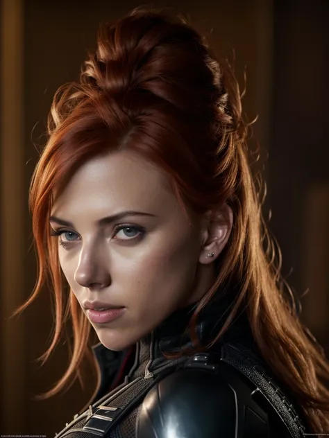 a beautiful detailed portrait of scarlett johansson as black widow, final fantasy 8 inspired, ultra-detailed, 8k, photorealistic...