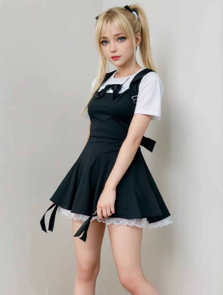 marie rose, light blue eyes, (best quality, ultra-detailed), (realistic:1.37), beautiful and detailed face, ultra-realistic text...