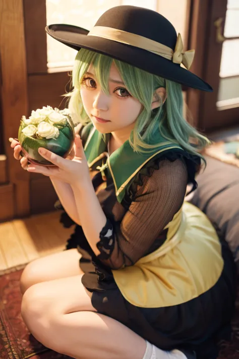 Touhou Project Komeiji Koishi Pregnant Woman Ringetsu Crouching Damizu