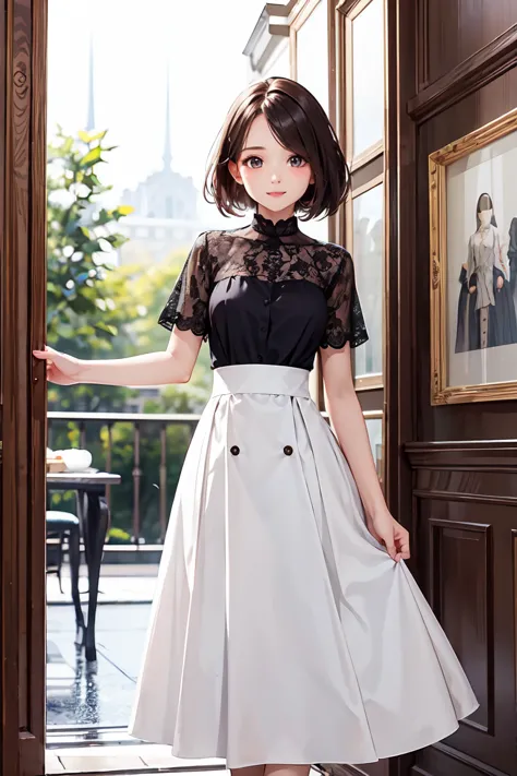 masterpiece,best quality, ,beautiful young female ,polite clothes