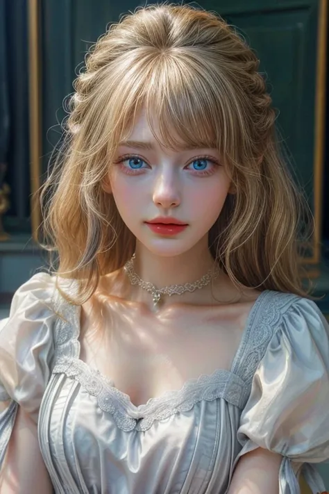 high quality,  learn more,  photorealistic , (1 woman),(25 years old), ( learn more blue eyes), ( blond blonde hair),(shiny skin),18th-century field marshal , Palace,( Best quality ,4K,8 k, High definition ,masterpiece:1.2),( A realistic ,photo A realistic...