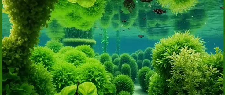 Underwater aquatic plants