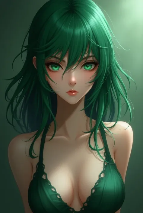 Mary from the porn game the king of summer by the creator notrystudio 
She has green hair she looks like this https://platinmods.com/attachments/1683270190_2-jpg.510403/