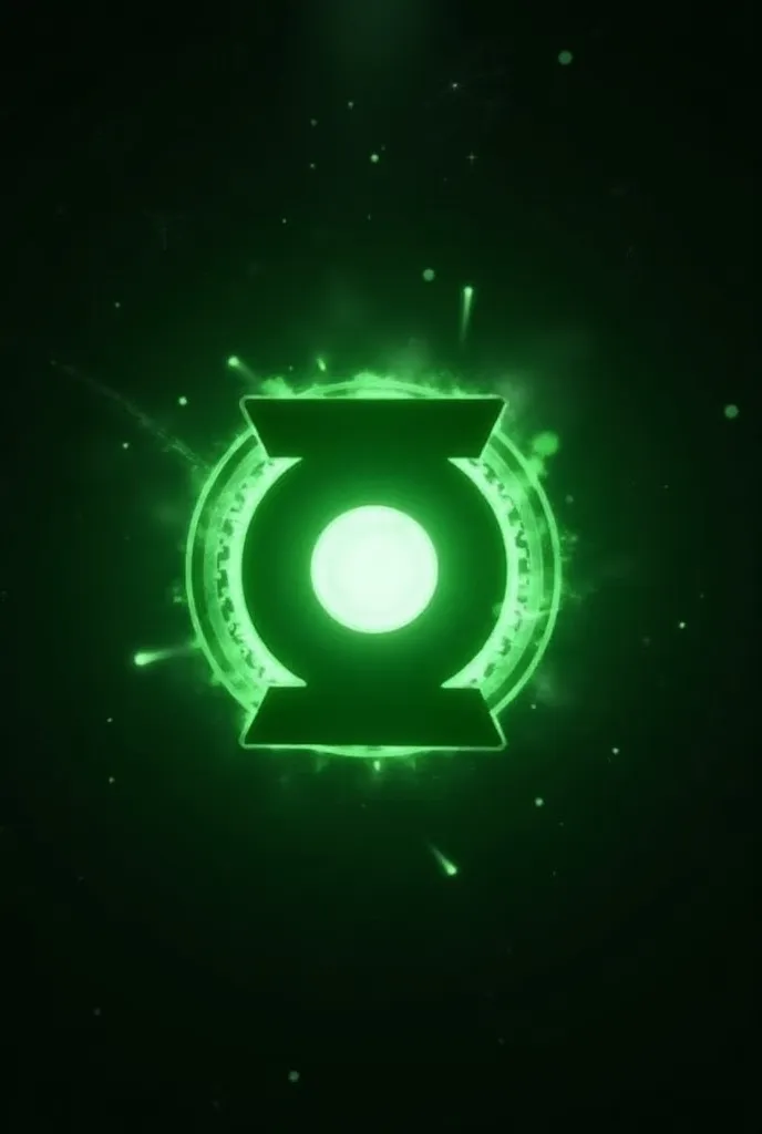 LiVe wallpaper of green lantern symbol of dc for mobile 
