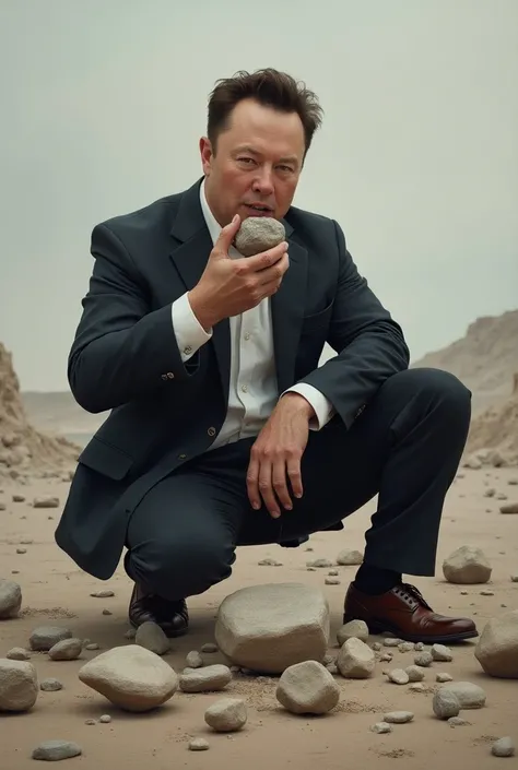 Play Elon Musk eating rocks