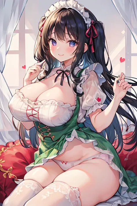 8k、 best quality 、  Maximum Clarity and Clarity  、  very detailed  、Beautiful art、  very detailed 、Biologically correct body、 textured skin in the city、 A kind smile、Maternal、  plump ass  、Erotic face、see-through clothing 、Large Breasts、(((  Luxurious Ruff...