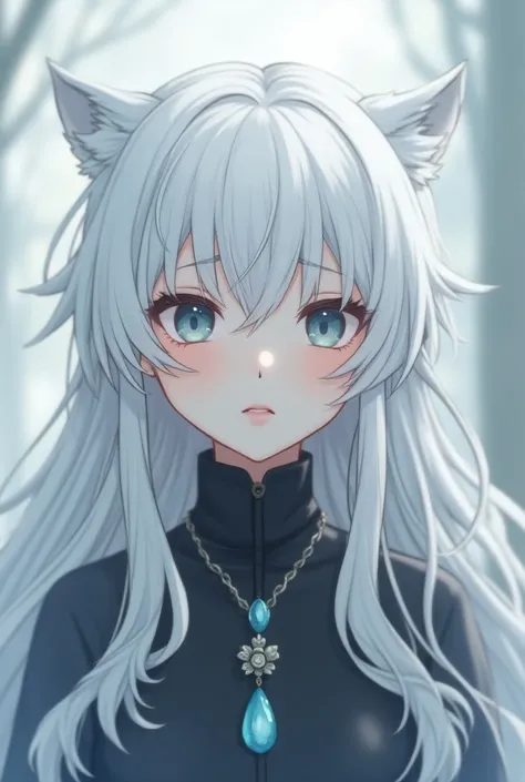 White haired anime character avatar picture