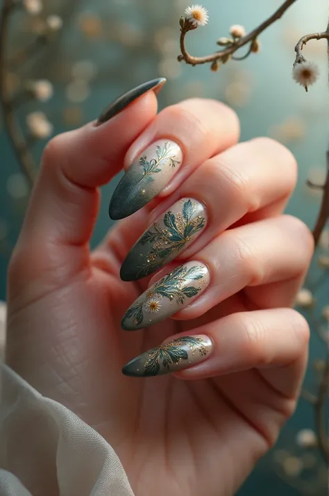 Nail inspired by the name Neusa