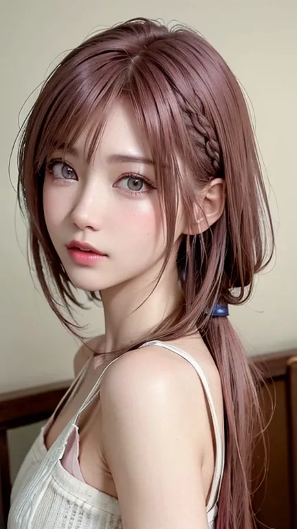 (Best Quality、8k、32K、masterpiece)、(RAW photo)、(Realisticな)、( Kampala)、 very detailed な、 very pretty face and eyes、 one girl playing pranks、Round and small face、Delicate body、(close、Best Quality、 rich skin texture 、Best Quality、8k)、 very detailed 、(Realisti...