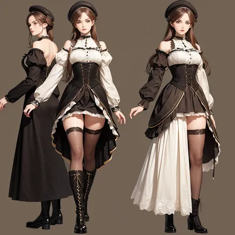 (a young woman ), (victorian fashion), (perfect anatomy), (ultra detailed), ((better quality)), (whole body),  a woman in victor...