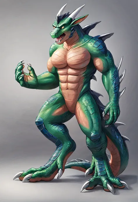 man transforming into dragon monster, transformation, tf, masculine, pecs, abs, digitigrade, badass,