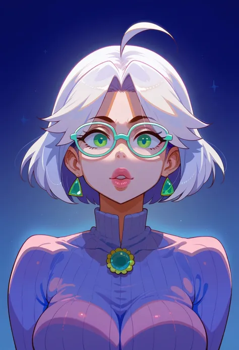 crystalcheese,white hair,shaggy short hair, glasses, green eyes, perfect face, perfect lighting, big lips, big tits,Uncover the hidden mysteries while Maria Duarte, uma escritora famosa, discovers an old diary in his new home. Yellowed pages reveal dark se...