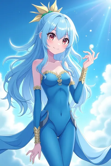 Create an image of Aqua by Konosuba 
