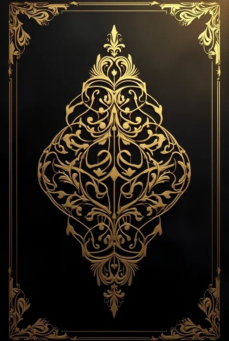 Invitation in a golden symbol 