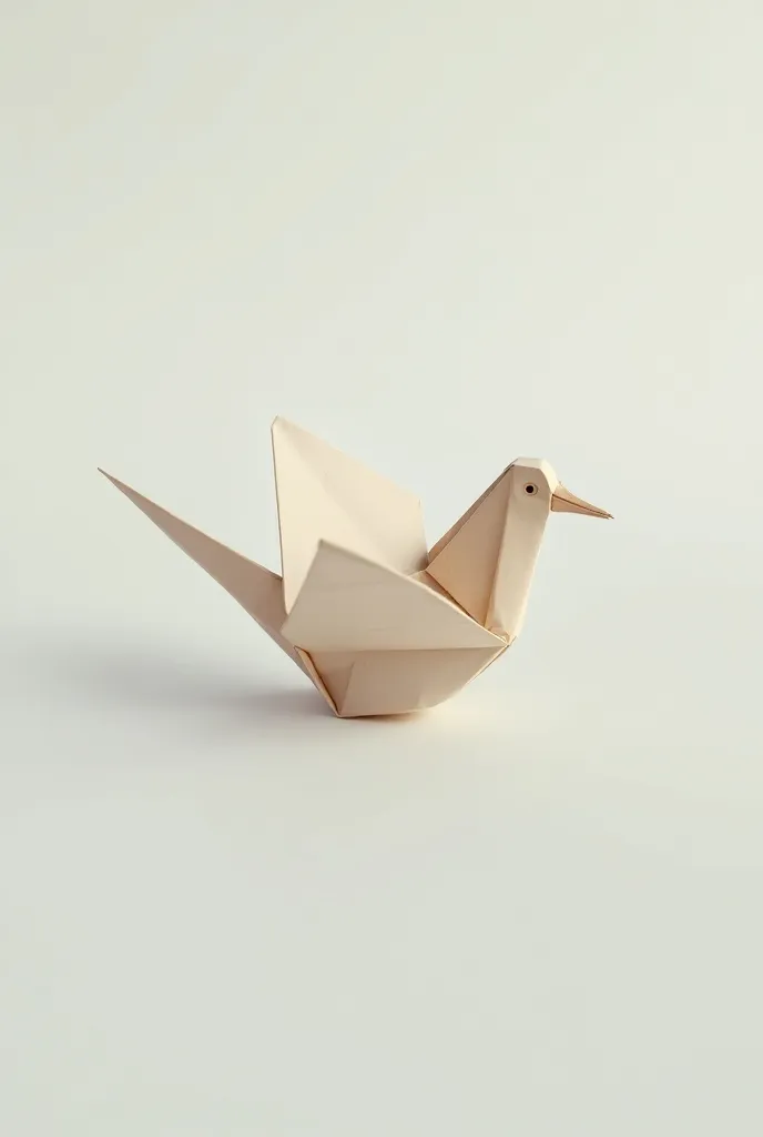 Little bird made out of paper