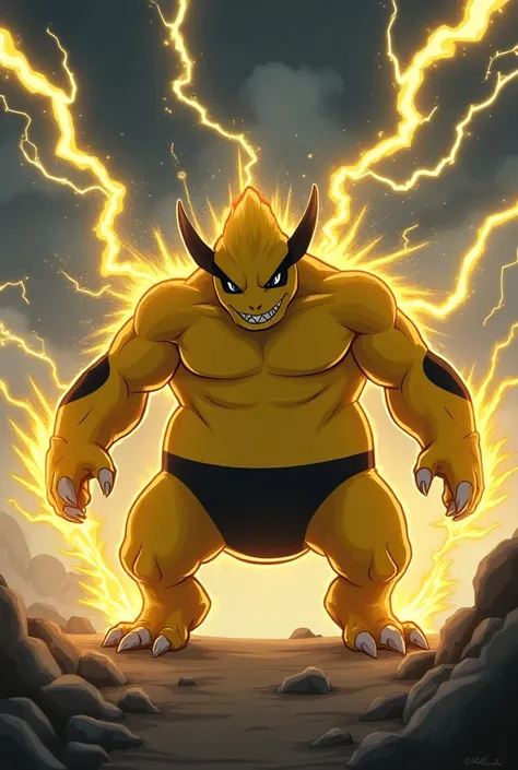 General image of Electabuzz with lightning around it